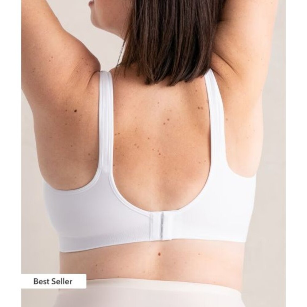 Truekind Womens Sz 2XL Daily Comfort Wireless Shaper Bra w/ Extender Black 10022 - Picture 10 of 13